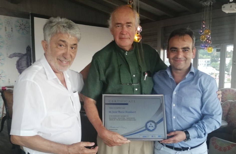 Jean-Marie Standard received an Honorary Membership Certificate of BIA
